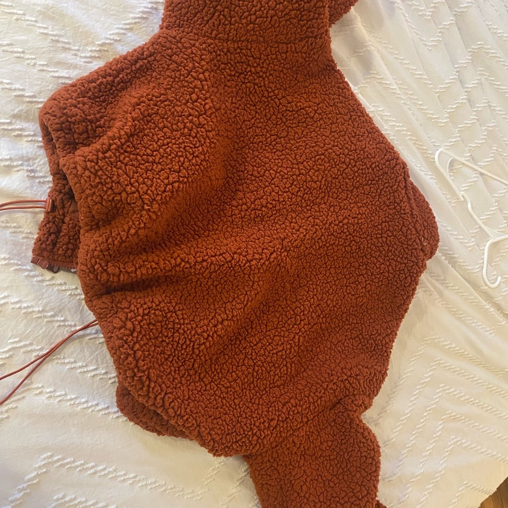 Rusty Red Soft Comfy Sherpa , L - image 4